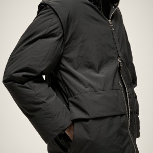 HYBRID PUFFER JACKET IN BLACK