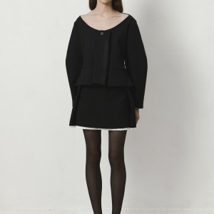 'INGLE' JACKET IN BLACK 