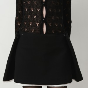 'INGLE" SKIRT IN BLACK