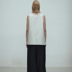 IRENE PATCHED SILK TANK WHITE