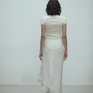 IRENE PATCHED SKIRT IVORY