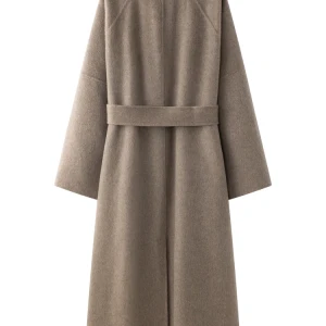 JULIET LONG COAT IN MOLE