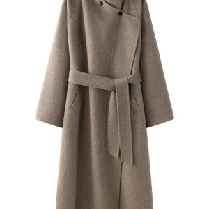 JULIET LONG COAT IN MOLE