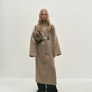 JULIET LONG COAT IN MOLE