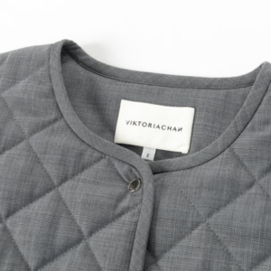 KALA CHECKED JACKET IN GREY