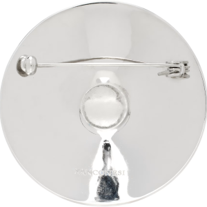 LAMINA DIAMANTI BROCH IN SILVER