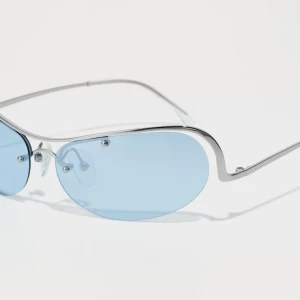 LANA SUNGLASSES SILVER LIGHT  BLUE