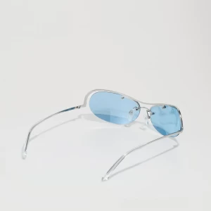 LANA SUNGLASSES SILVER LIGHT  BLUE