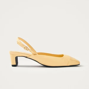 LINDY BLISS LEATHER PUMPS IN VANILLA