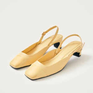 LINDY BLISS LEATHER PUMPS IN VANILLA