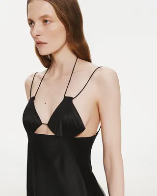 MERMAID DRESS IN BLACK AW25