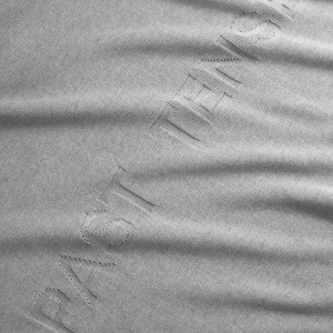 MILANO KNIT CREWNECK T-SHIRT IN GREY MELANGE