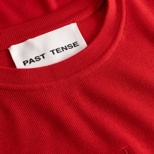 MILANO KNIT CREWNECK T-SHIRT IN RED