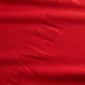 MILANO KNIT CREWNECK T-SHIRT IN RED