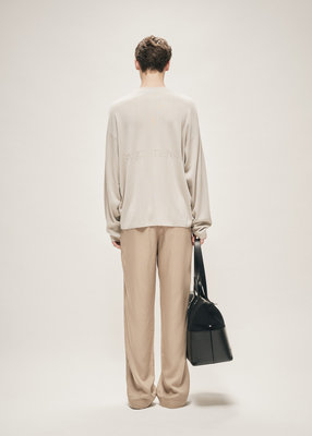 MILANO KNIT MOCKNECK SWEATER LIGHT KHAKI