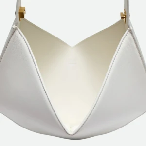 MINI CRUSHED GRAIN BAG LEATHER WHITE