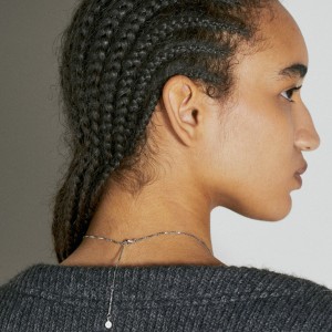 MINI NECKLACE GEAM IN HEAT WHITE TOPAZ