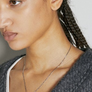 MINI NECKLACE GEAM IN HEAT WHITE TOPAZ