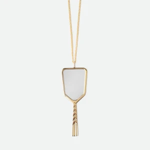 MIRROR PENDANT IN GOLD