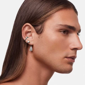 NANO HYBRID EARCUFF-  AQUAMARINE IN SILVER