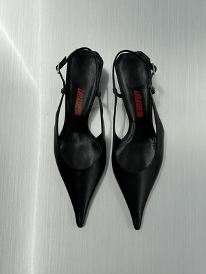 NIKA BLACK NAPPA LEATHER PUMPS 