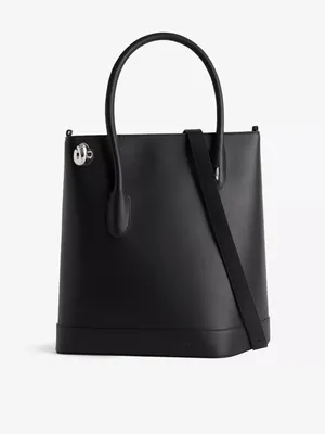 NOONA TOTE TALL IN BLACK AND CHROME