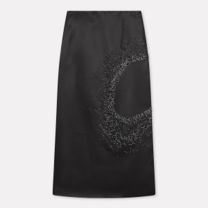 NURI SILK SKIRT IN BLACK
