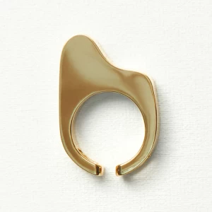 PEBBLE 01 EAR CUFF/RING  YELLOW GOLD