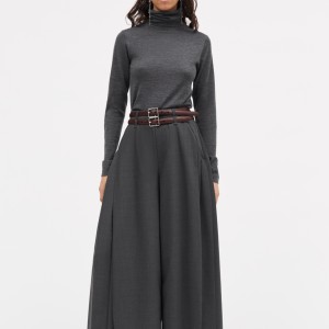 PHIA PANTS IN DARK GREY MELANGE