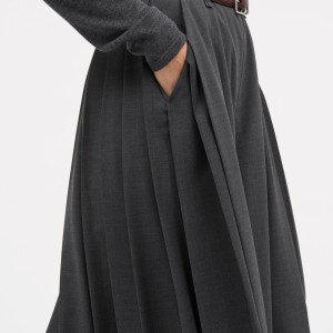 PHIA PANTS IN DARK GREY MELANGE