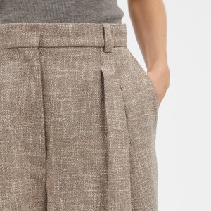 PORTLYN STRUCTURE WOOL BLEND IN CINNAMON MELANGE