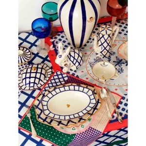 OVAL SOUP PLATE RABBIT AW25 MULTI