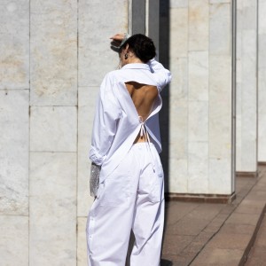 REDESIGNED SHIRT 156 IN WHITE