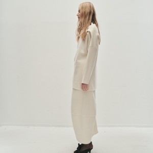 RHEA BOLD SKIRT IN IVORY