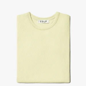 W - RIB T-SHIRT IN LEMON GRASS