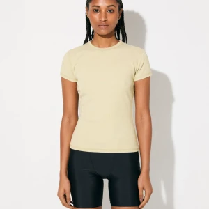 W - RIB T-SHIRT IN LEMON GRASS