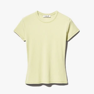 W - RIB T-SHIRT IN LEMON GRASS