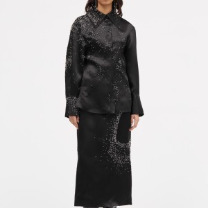 SALL SILK SHIRT IN BLACK