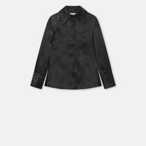 SALL SILK SHIRT IN BLACK