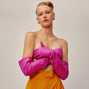 SCARLETT OPERA GLOVES FUCHSIA