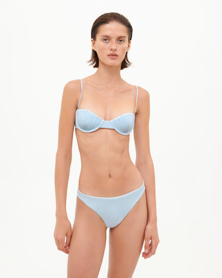 SEASHELL SWIM BRA AQUA