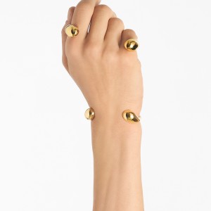 SERTI BRACELET SET IN GOLD