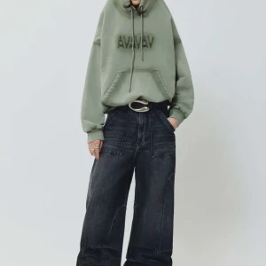 AVAVAV SMOCK DETAILED JEANS IN WASHED BLACK