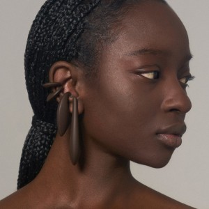 SPADA DROP EARRINGS IN BROWN
