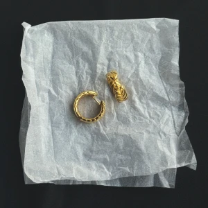 SPIKELET HOOPS IN GOLD