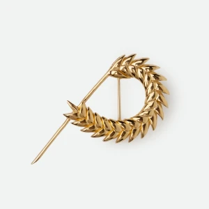SPIKELET LARGE BROOCH IN GOLD