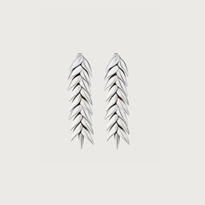 SPIKELET MEDIUM EARRINGS IN SILVER