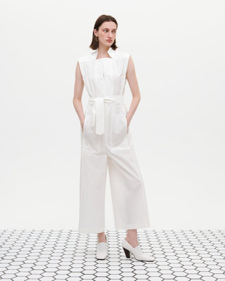 SQUARE JUMPSUIT IVORY