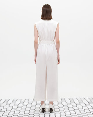SQUARE JUMPSUIT IVORY