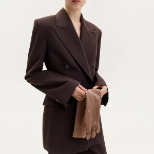 TAILORED JACKET IN BROWN 